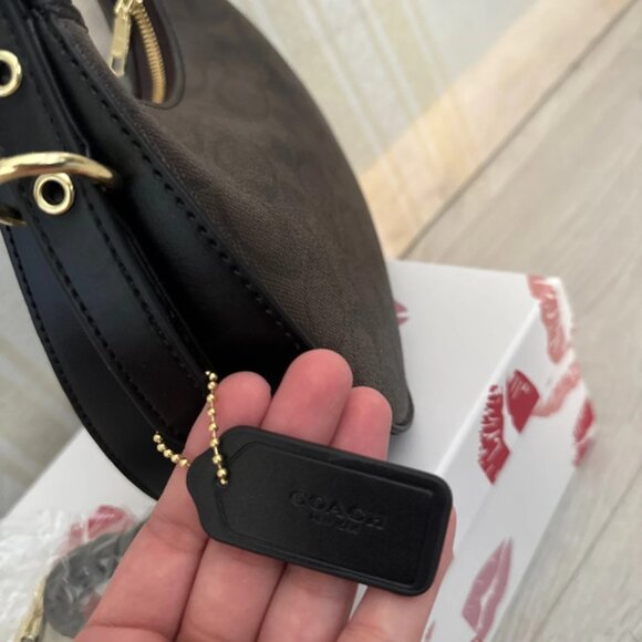 🌹COACH Teri Shoulder Bag In Signature Canvas - Picture 3 of 5